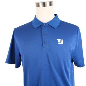New York Giants Polo Shirt Mens Large Reebok Play Dry Embroidered Logo